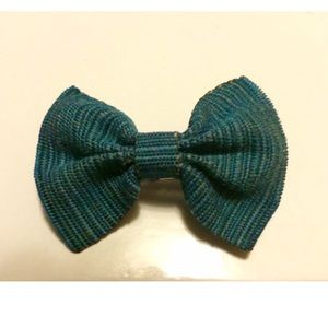 Deep Sea Striped Hair Bow